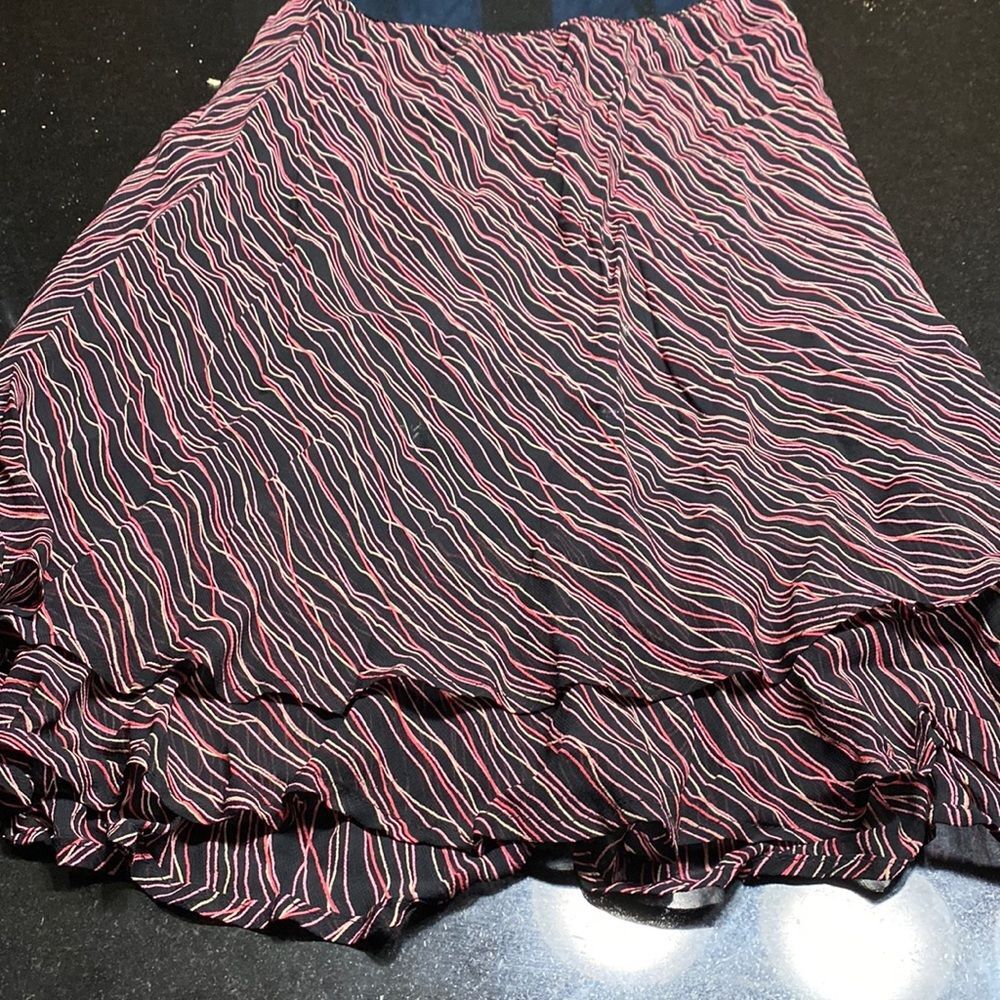 14 pig style and company skirt hundred percent rayon pink ivory black, p…